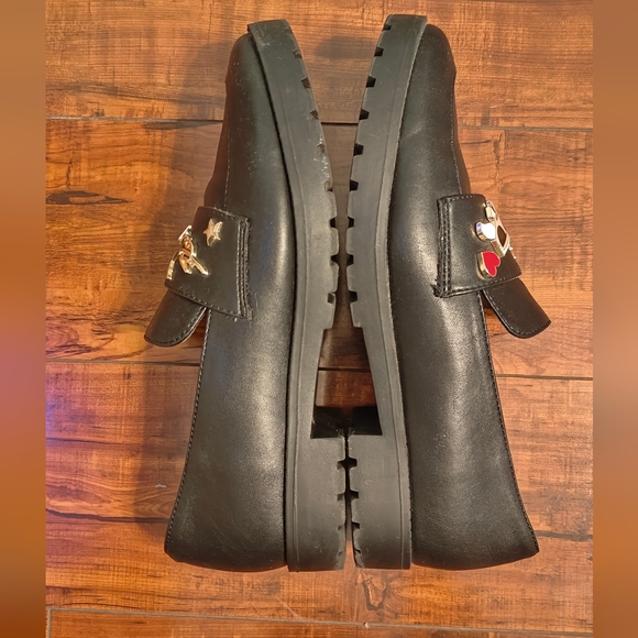 Karl Lagerfeld Black Loafers with charms - Picture 5 of 6